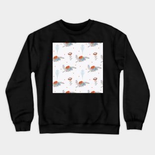 Elegance Seamless pattern with flowers, vector floral illustration in vintage style Crewneck Sweatshirt